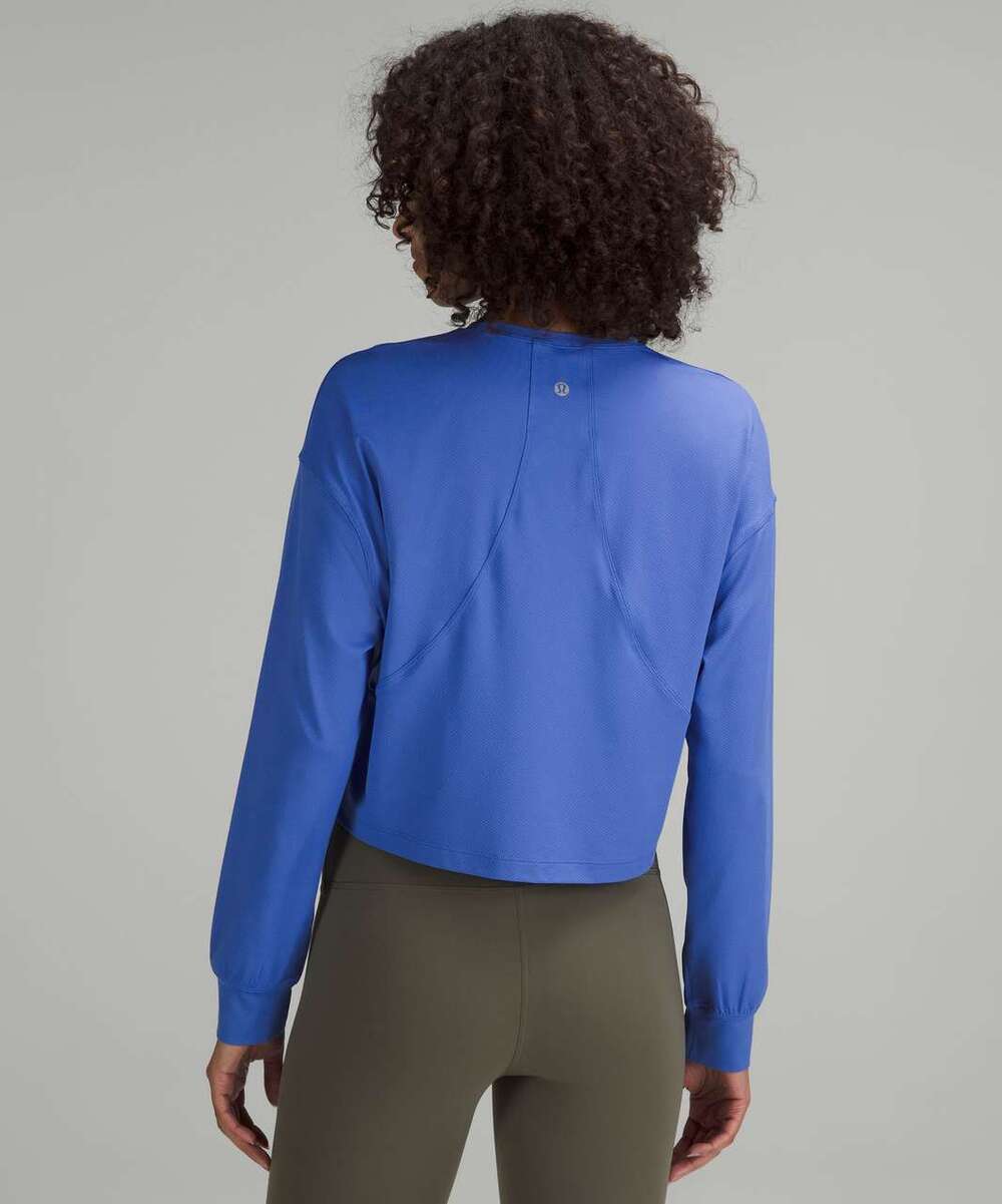 Lululemon Abrasion-Resistant Training Long-Sleeve Shirt Wild Indigo